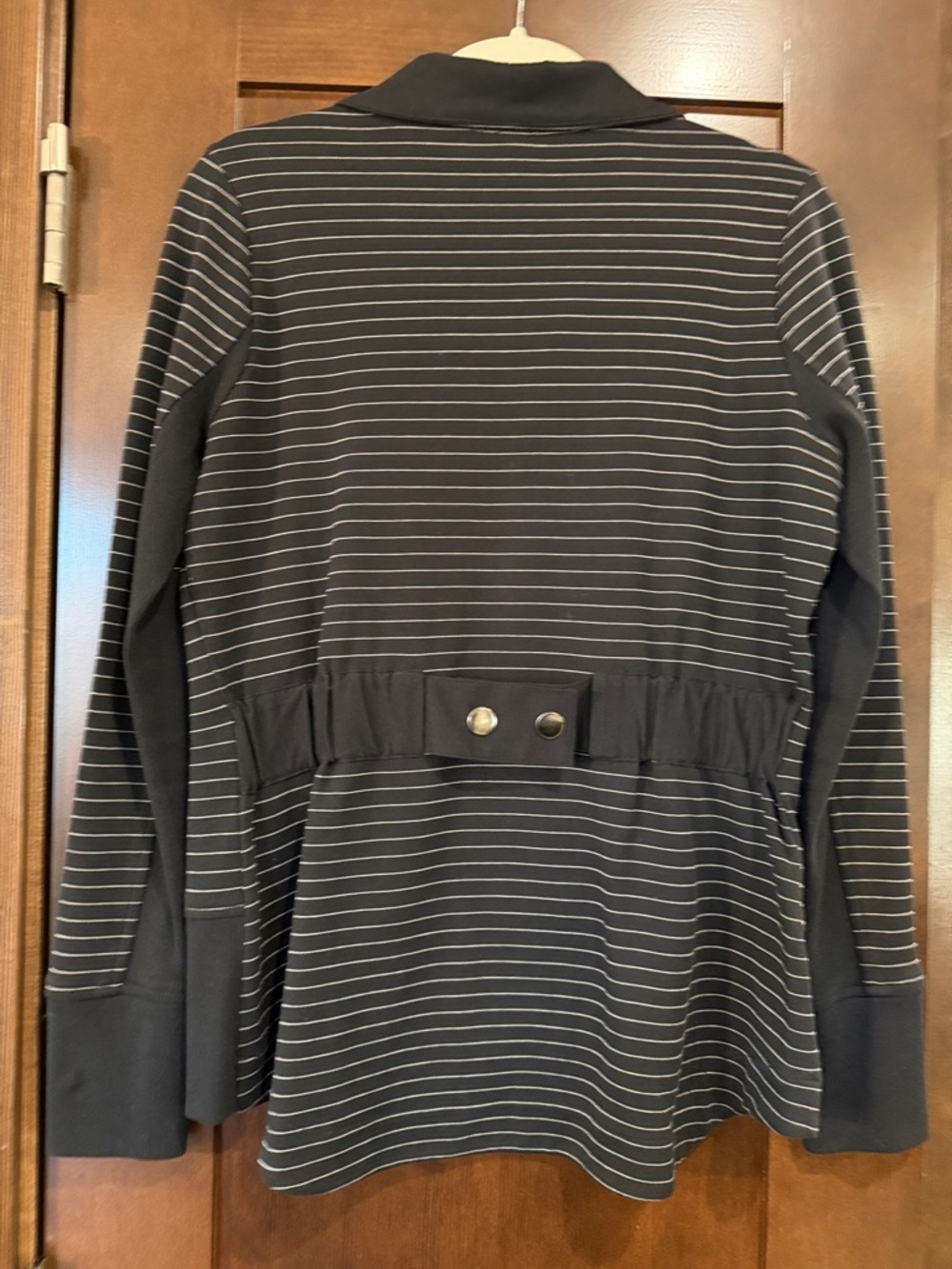 CAbi Black Striped Sprint Zip Up Jacker Style 3378 - Picture 4 of 4